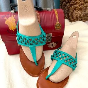 Bamboo Brand, Size:9 Teal Sandal
